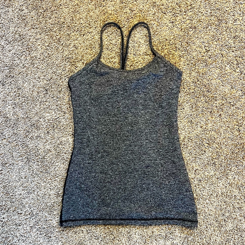 Racer back, grey, lululemon workout top